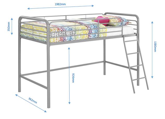 Dorel loft store bed