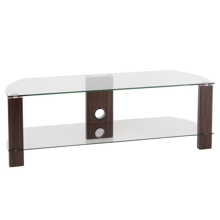 Clear glass deals tv stands