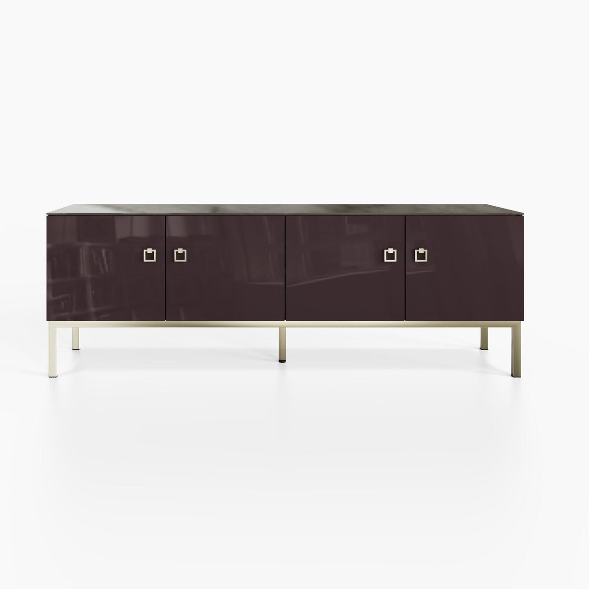 Frank Olsen Lyra Plum Black TV Stand for Screens up to 70 inch