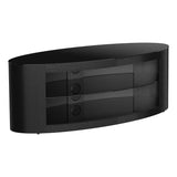 AVF Affinity Buckingham 1.1m Black Oval TV Stand, for TVs up to 55"