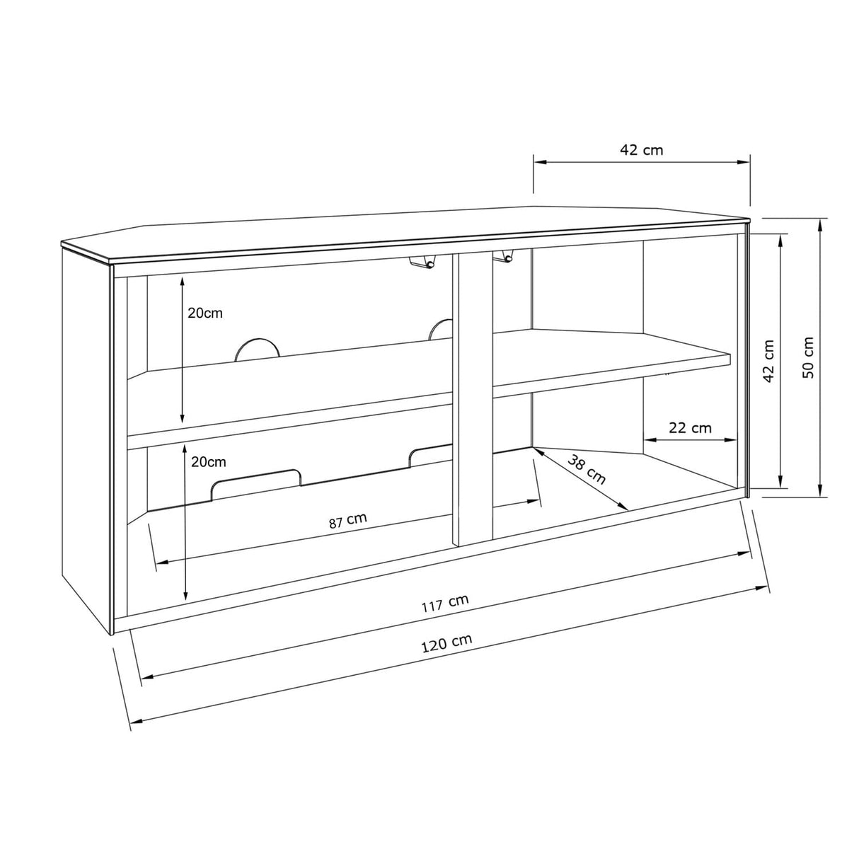 Frank Olsen High Gloss Grey 1200mm Corner TV Cabinet with LED Lighting and Wireless Phone Charging