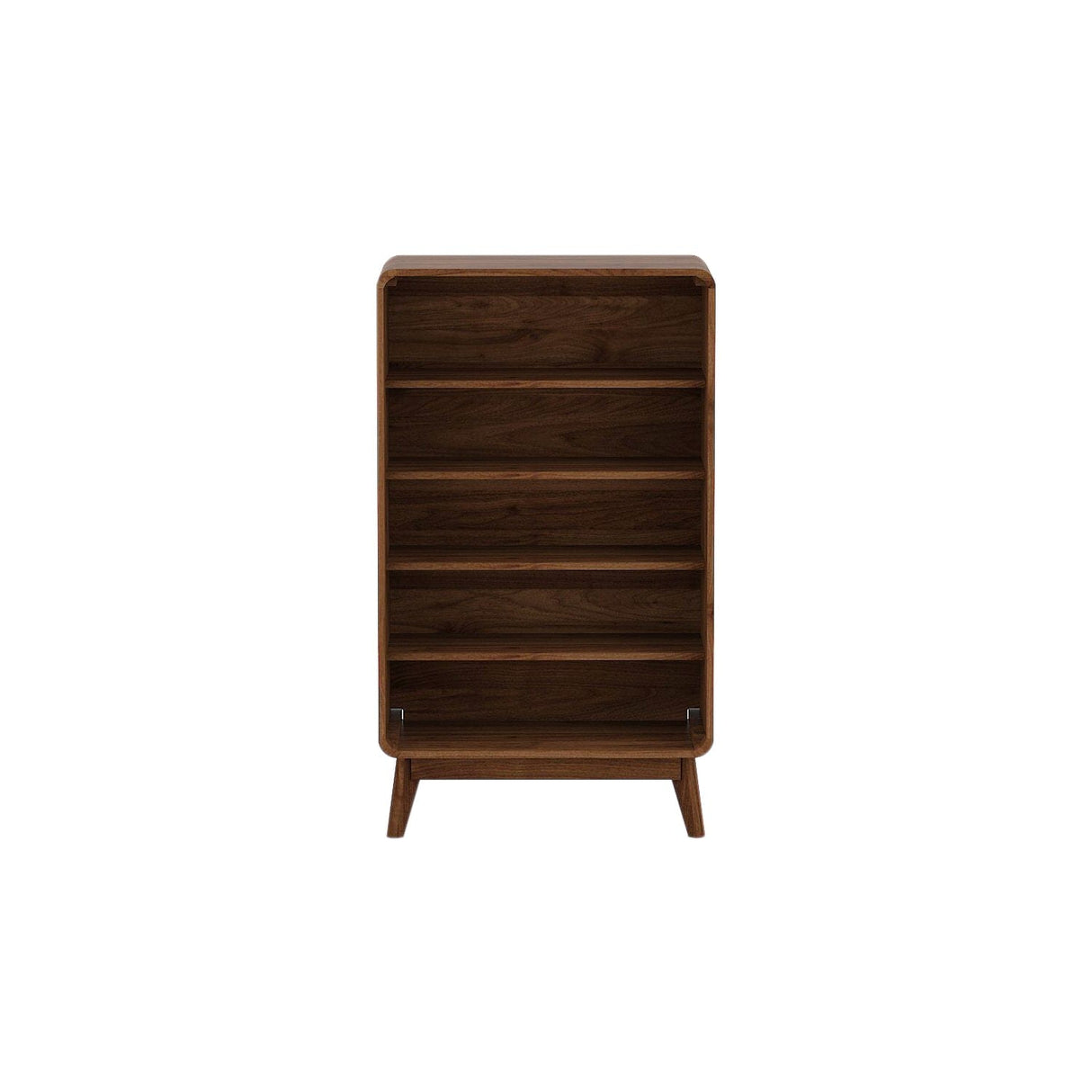 Kudl LV44 Columbian Walnut Shoe Cupboard Engineered Wood