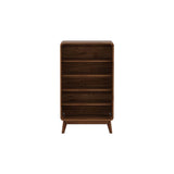 Kudl LV44 Columbian Walnut Shoe Cupboard Engineered Wood