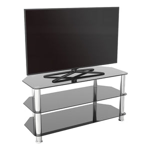 Black Glass TV Stands