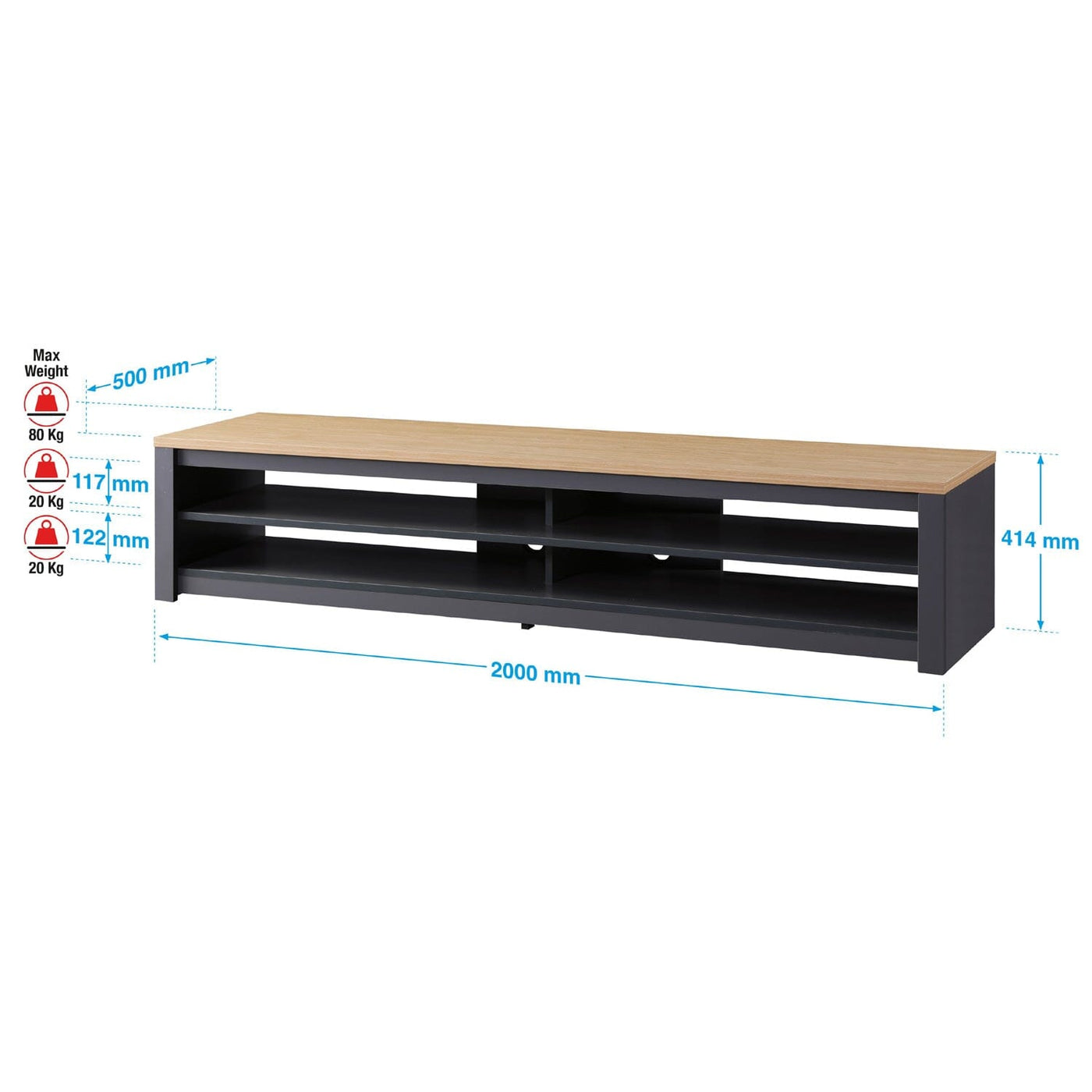 20 inch deals high tv stand