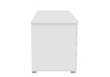 Alphason Kentucky White and High Gloss White Office Desk