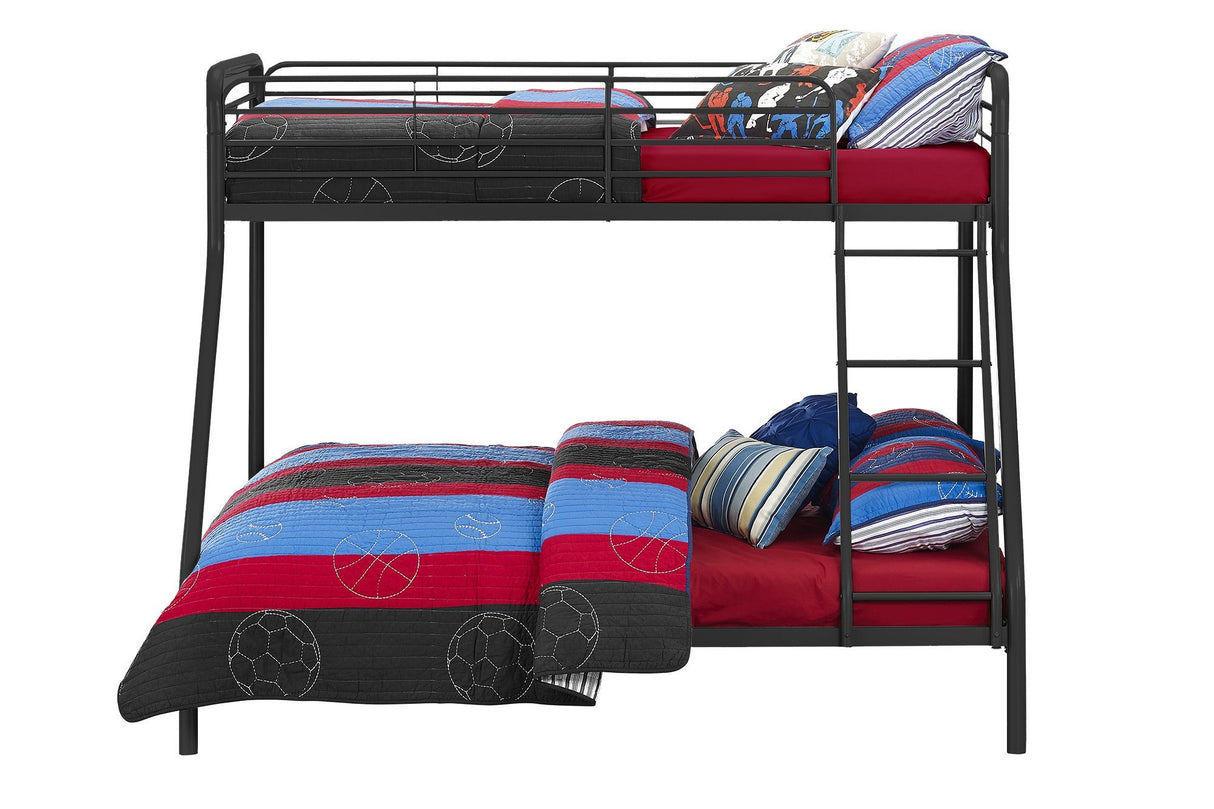 Dorel Home Single over Double Bunk Bed in Black