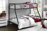 Dorel Home Single over Double Bunk Bed in Black