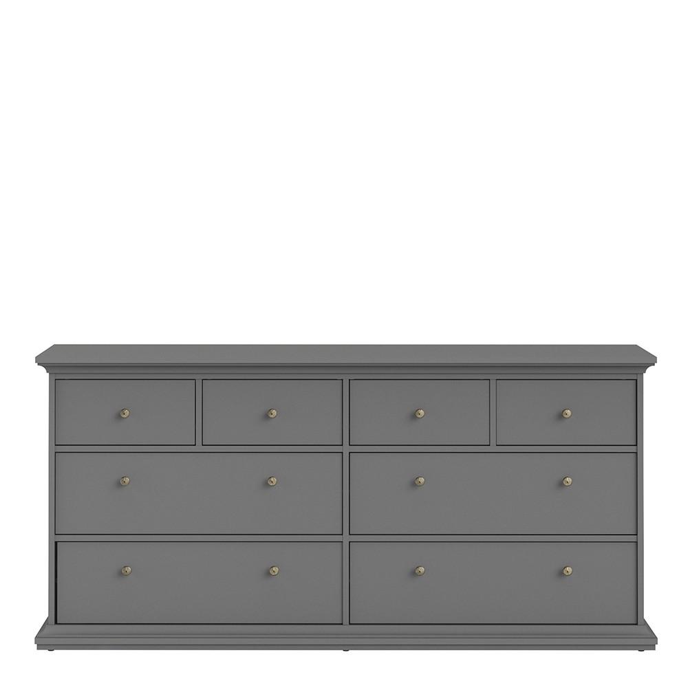 Furniture To Go Paris 8-Drawer Chest in Matt Grey (70176719IGIG)