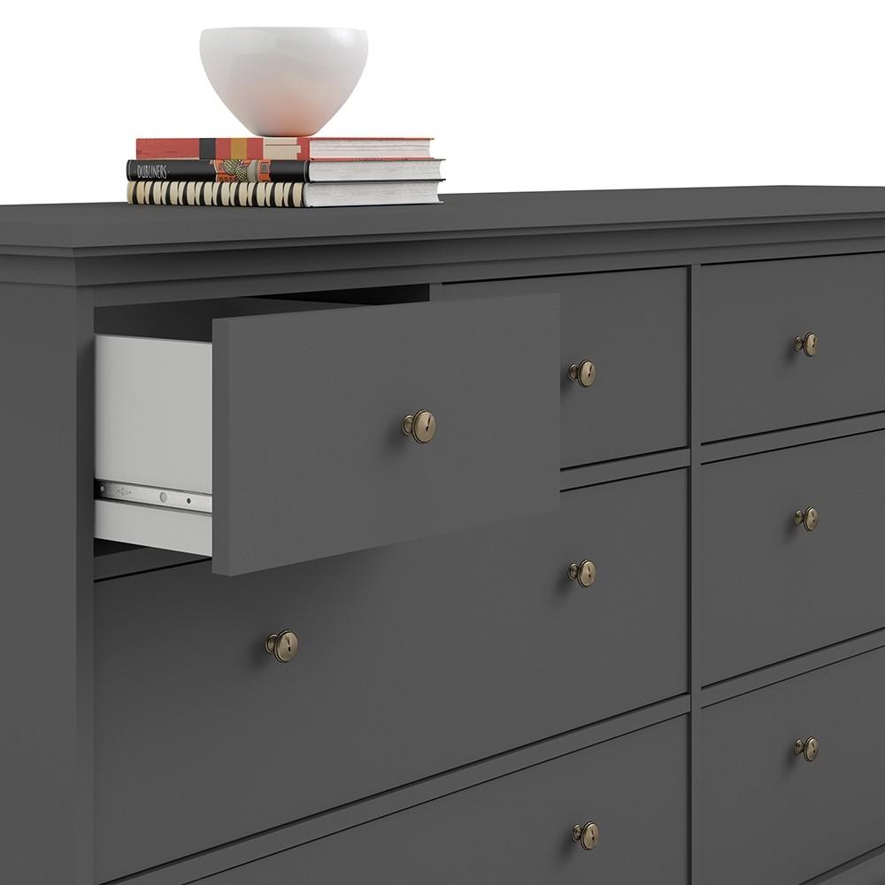 Furniture To Go Paris 8-Drawer Chest in Matt Grey (70176719IGIG)