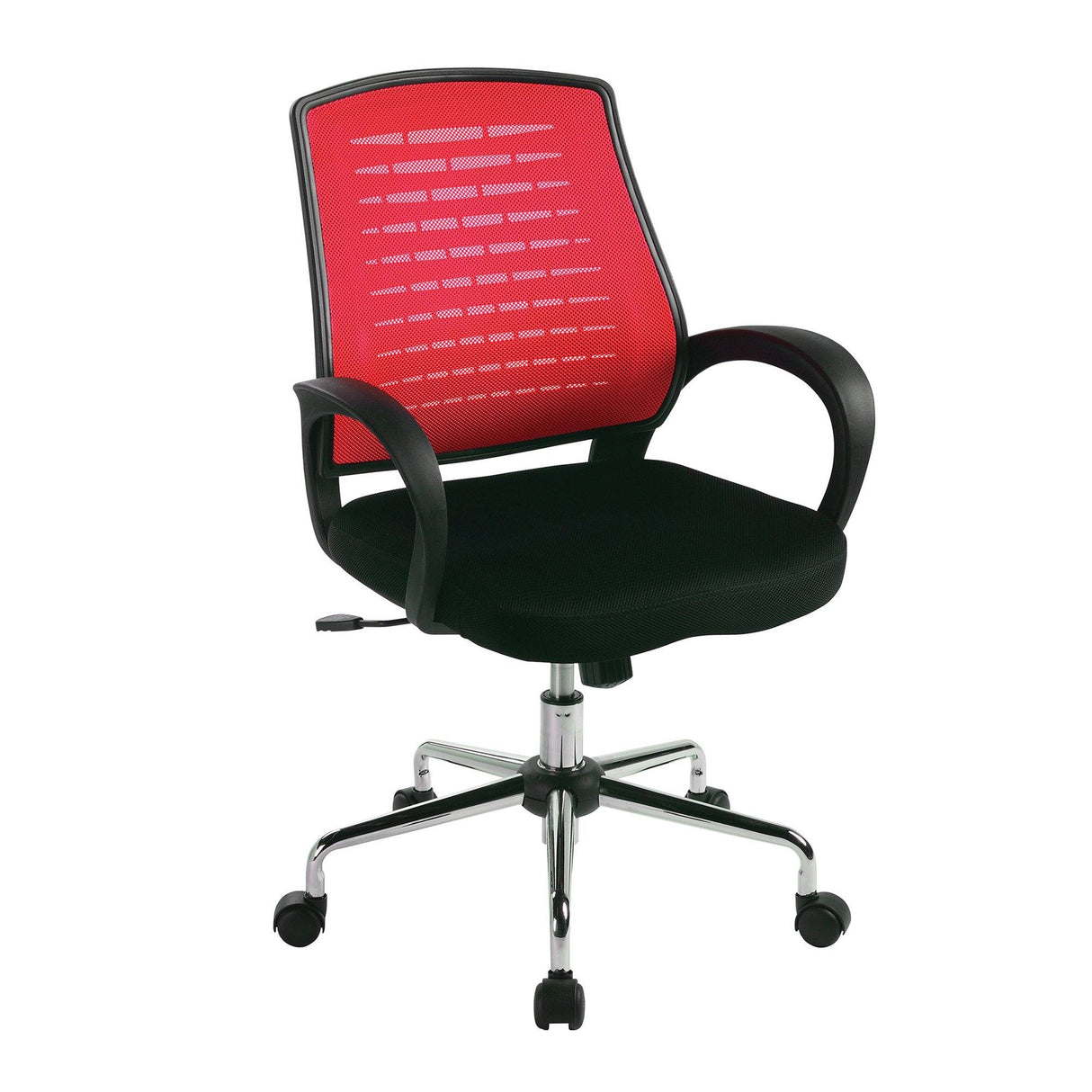 Nautilus Designs Carousel Medium Mesh Back Operator Chair - Raspberry