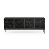 BDI Elements 8779 Ricochet Charcoal Stained Ash Console Unit