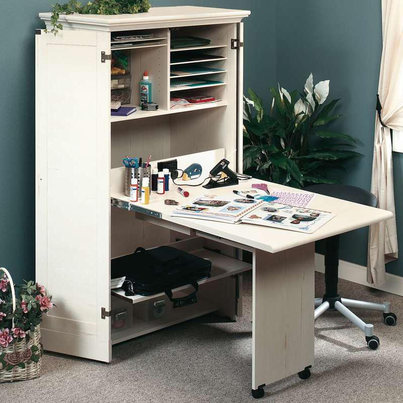 Antique white shop office desk