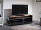 Techlink Panorama PM160+ Walnut and Piano Gloss Black TV Cabinet (4064 ...